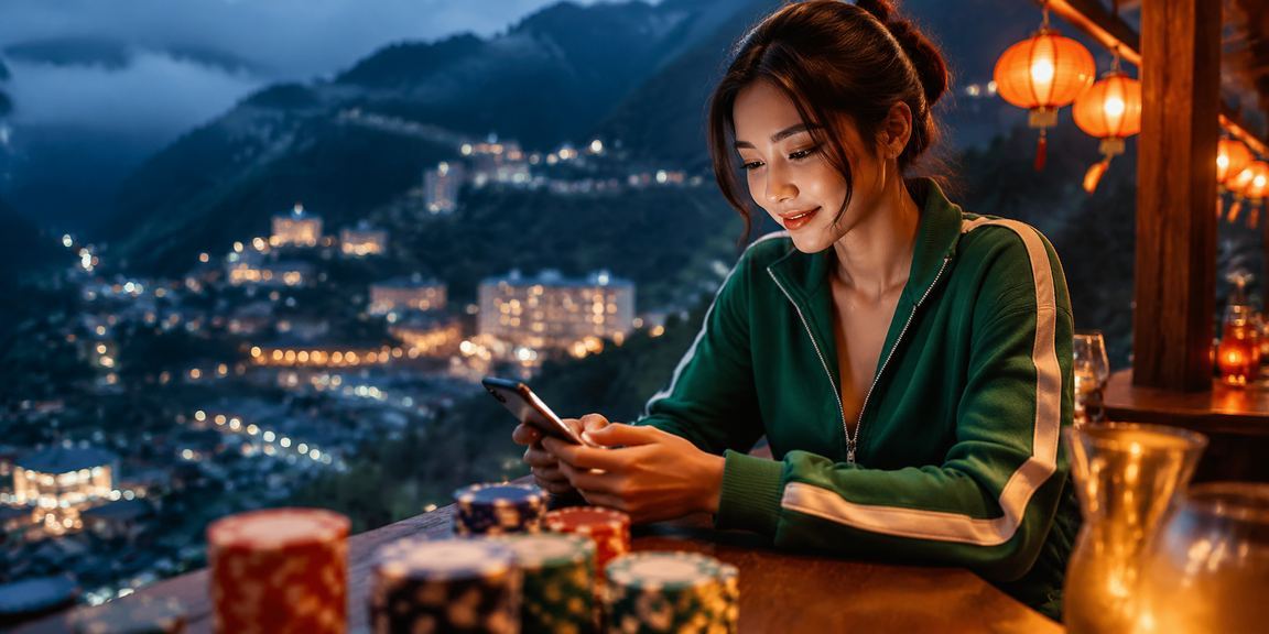 Người dùng sử dụng ứng dụng 64000 trên điện thoại di động tại Hội An
